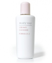 Очищающий крем, формула 2 Creamy Cleanser 2, 192 ml Очищающий крем для нормальной и комбинированной кожи эффективно очищает кожу, смягчая сухие участки кожи и при этом подсушивая и освежая жирные участки. Содержит специальные смягчающие вещества для укрепления структуры кожи и повышения ее эластичности. Содержит увлажняющие вещества, которые освежают и смягчают кожу, сохраняя и удерживая в ней влагу. 