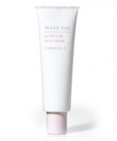 Увлажняющая жирная маска, формула 1 Moisture Rich Mask 1, 113 g Увлажняющая жирная маска для сухой и нормальной кожи мягко удаляет ороговевшие клетки с поверхности кожи, придавая ей свежий и более молодой вид. Примечание: Не использовать в качестве скраба для чувствительной кожи.